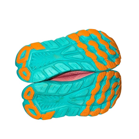 Hoka Rincon 3 Pink & Teal Athletic Running Shoe size 8B - Picture 6 of 8